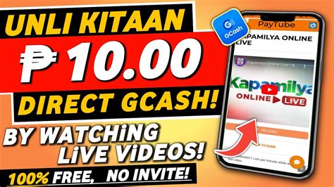 P10.00 FREE GCASH BY WATCHING YOUTUBE .